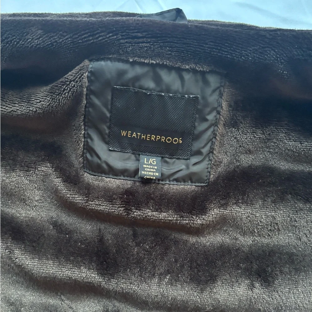 Weatherproof Women’s Size Large L Velour Lined Black Puffer Vest - Picture 3 of 8